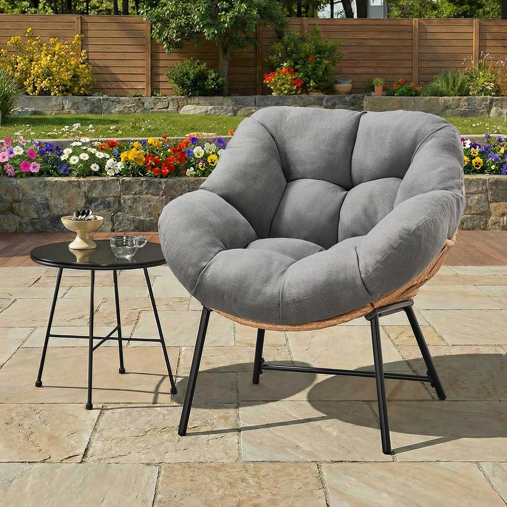 Outdoor Egg Chair, Indoor Lounge Chair for Patio, Bedroom, Living Room, Porch...