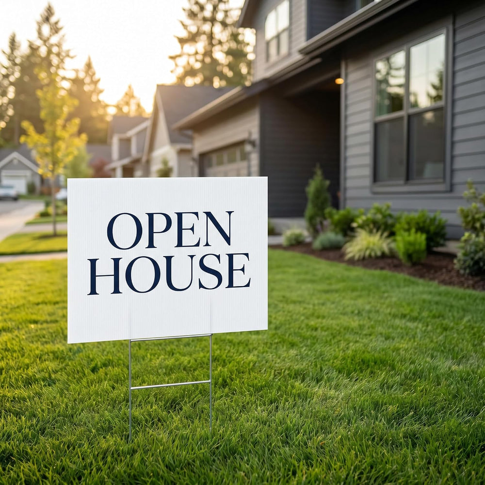 20 Pack Large Blank Yard Signs with 18 x 24", Corrugated Plastic Board f...
