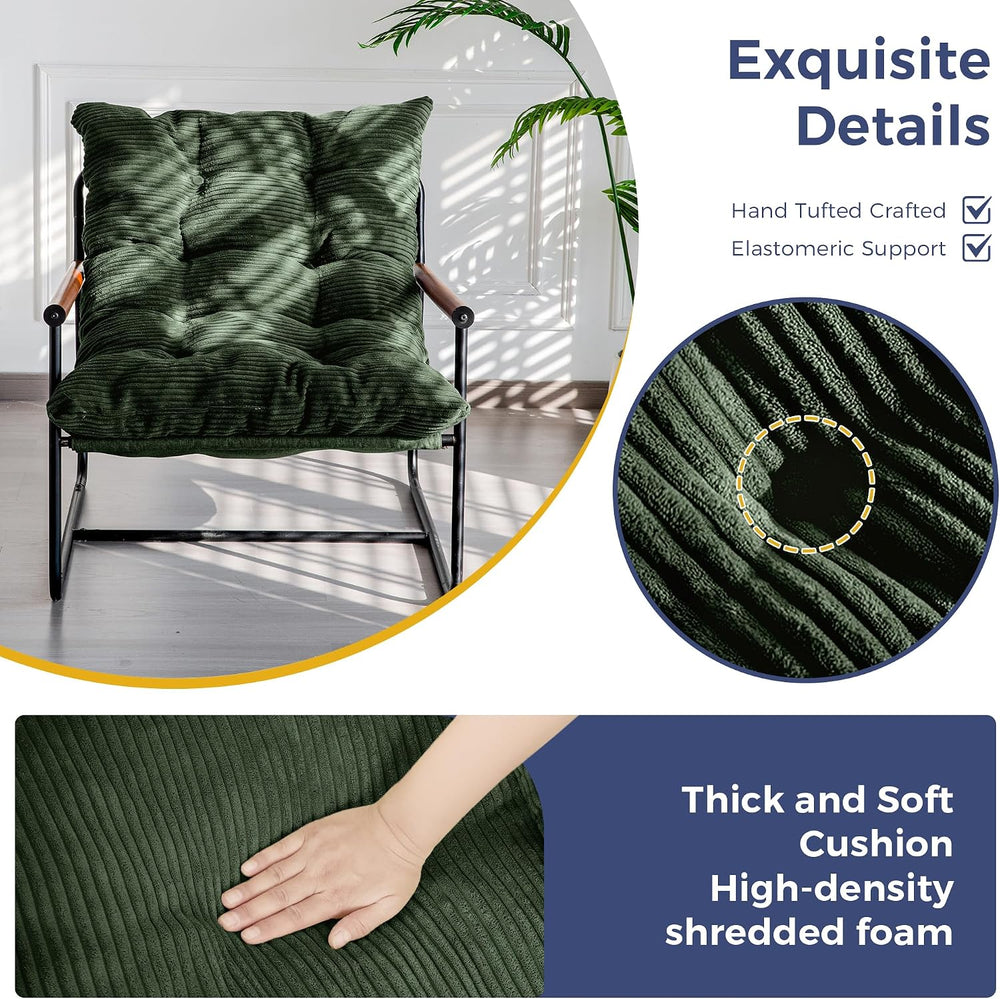 MAXYOYO Modern Accent Chair, Comfy Living Room Chair with Metal Frame