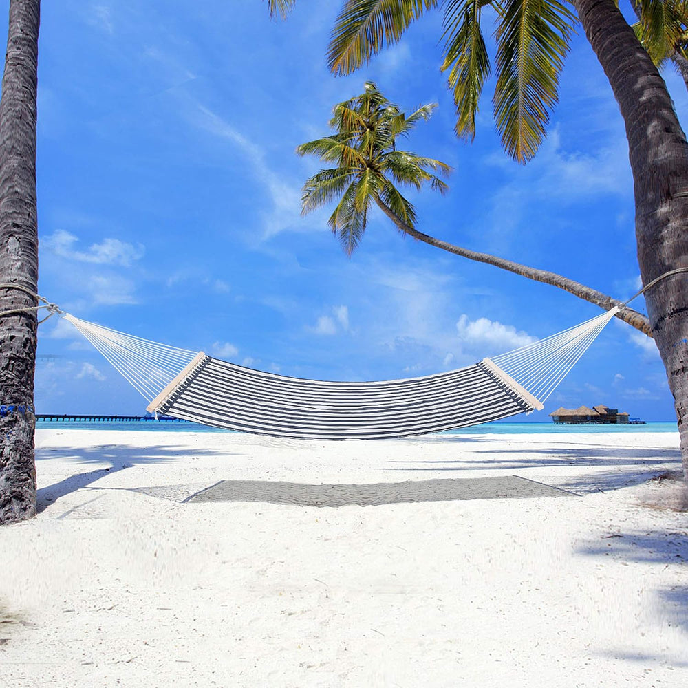 SUNCREAT Hammocks 15 FT Quick Dry Hammock, 450 lbs Capacity, Blue