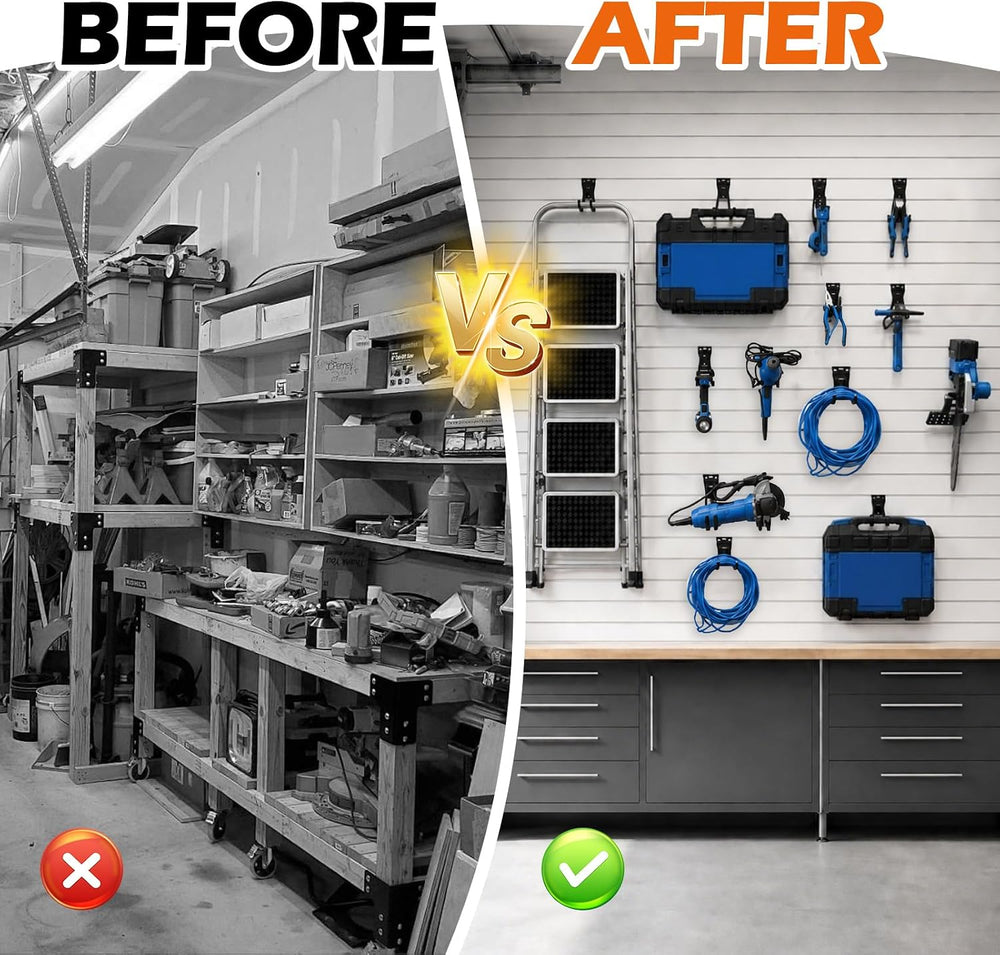 Large U Hooks Compatible with Gladiator GearTrack & GearWall, 6-Pack Gara...