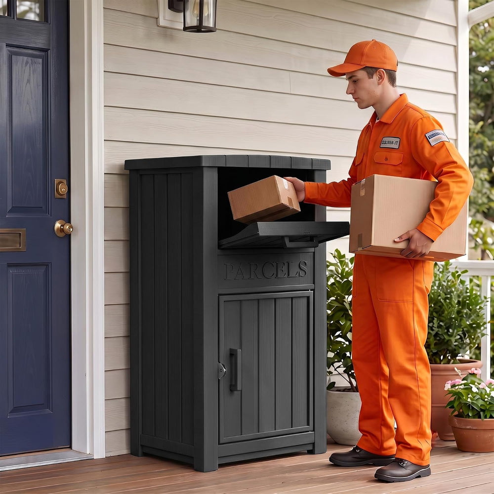 Package Delivery Boxes for Outside, 120 Gallon Outdoor Storage Box