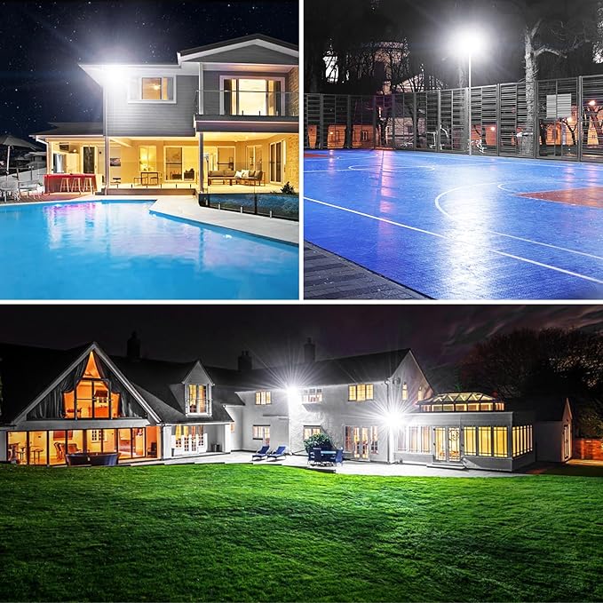 Onforu 120W LED Flood Light Outdoor, 12000LM Security Lights, IP66 Waterproof...