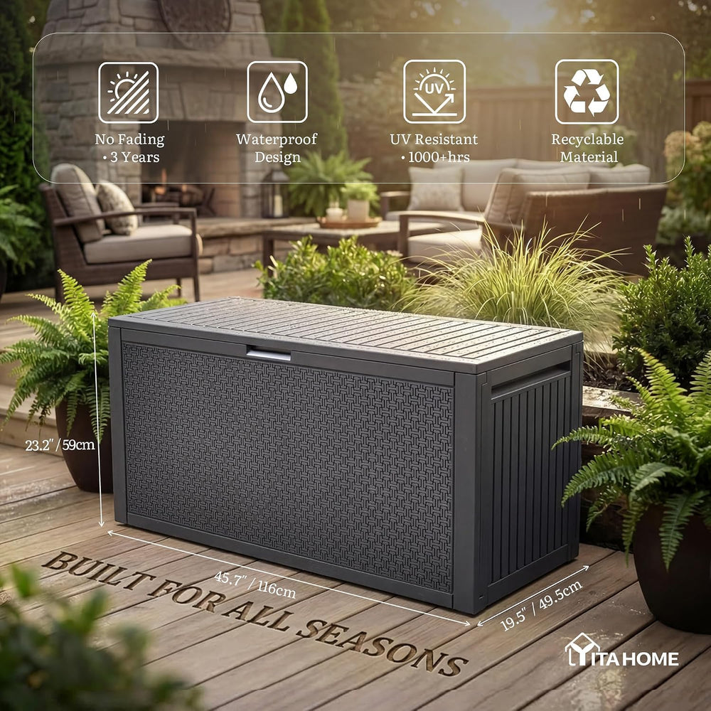 YITAHOME 95 Gallon Outdoor Storage Deck Box