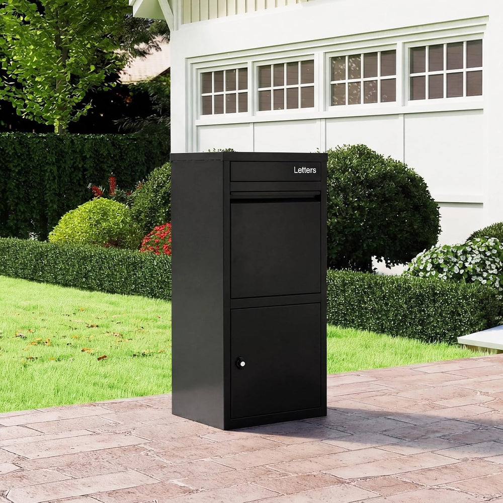 IRONMAX Heavy Duty Steel Package Delivery Boxes for Outside, 16"x15"...