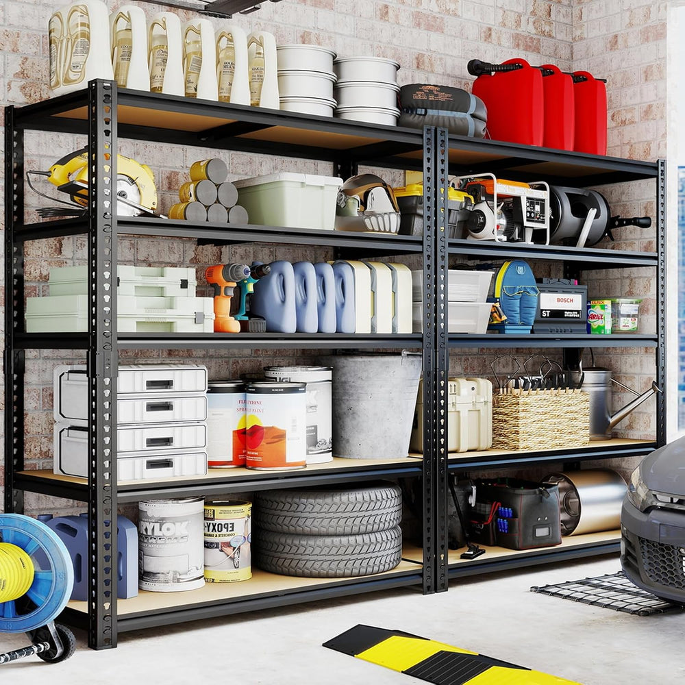 Heavy Duty Garage Shelving,5-Tier Garage Storage Shelves,2400LBS Storage Shel...