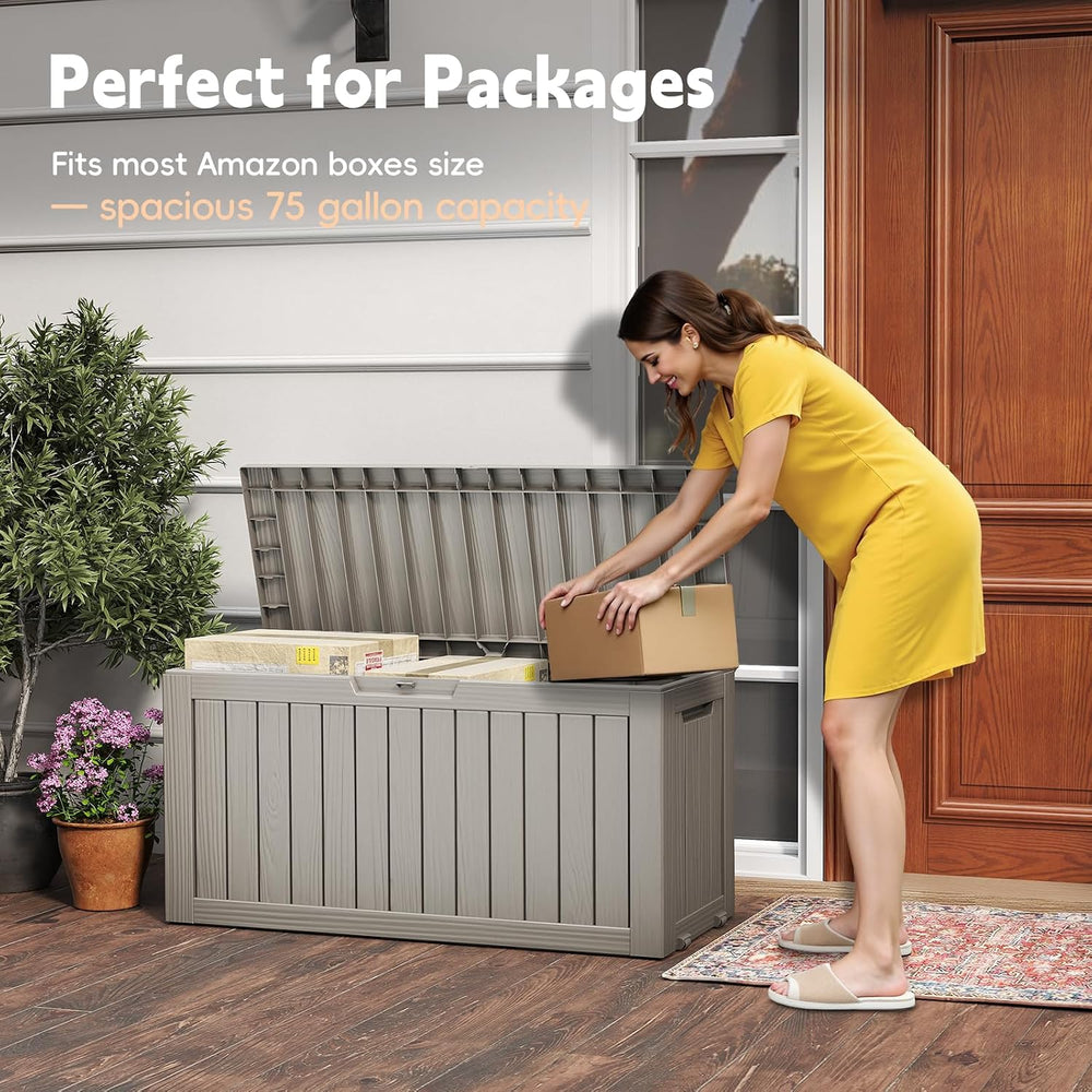 LubanNese Outdoor Storage Box, Waterproof Deck Box, Outdoor Patio Storage Bin...