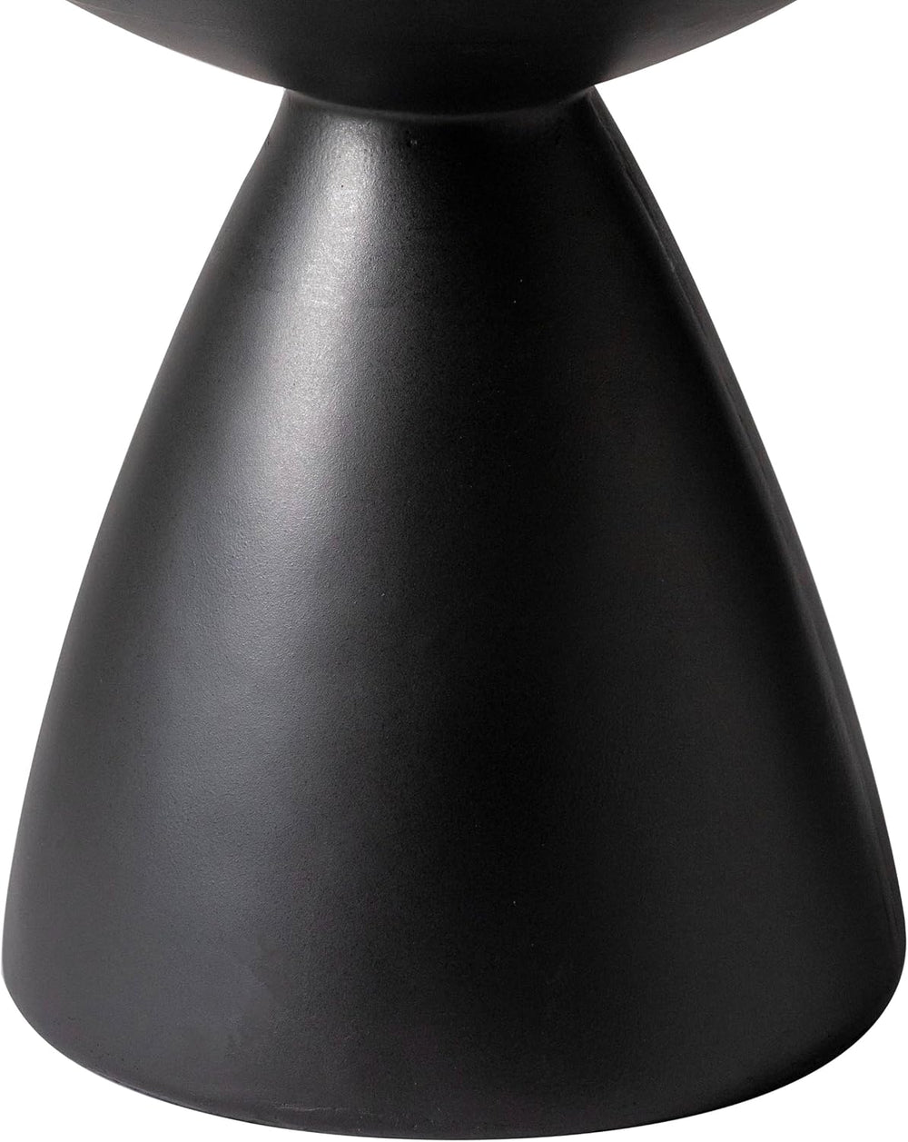 LeisureMod Modern Side Table Lightweight Fiberstone Top 20" Round Accent...