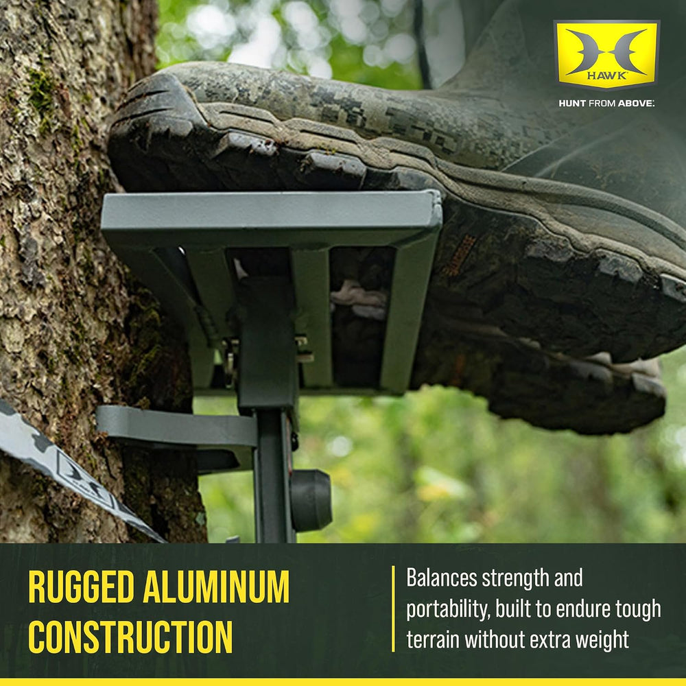 Hawk Helium Hammock Small Tree Stand Platform with Quiet Step, 10 x 6 Inch