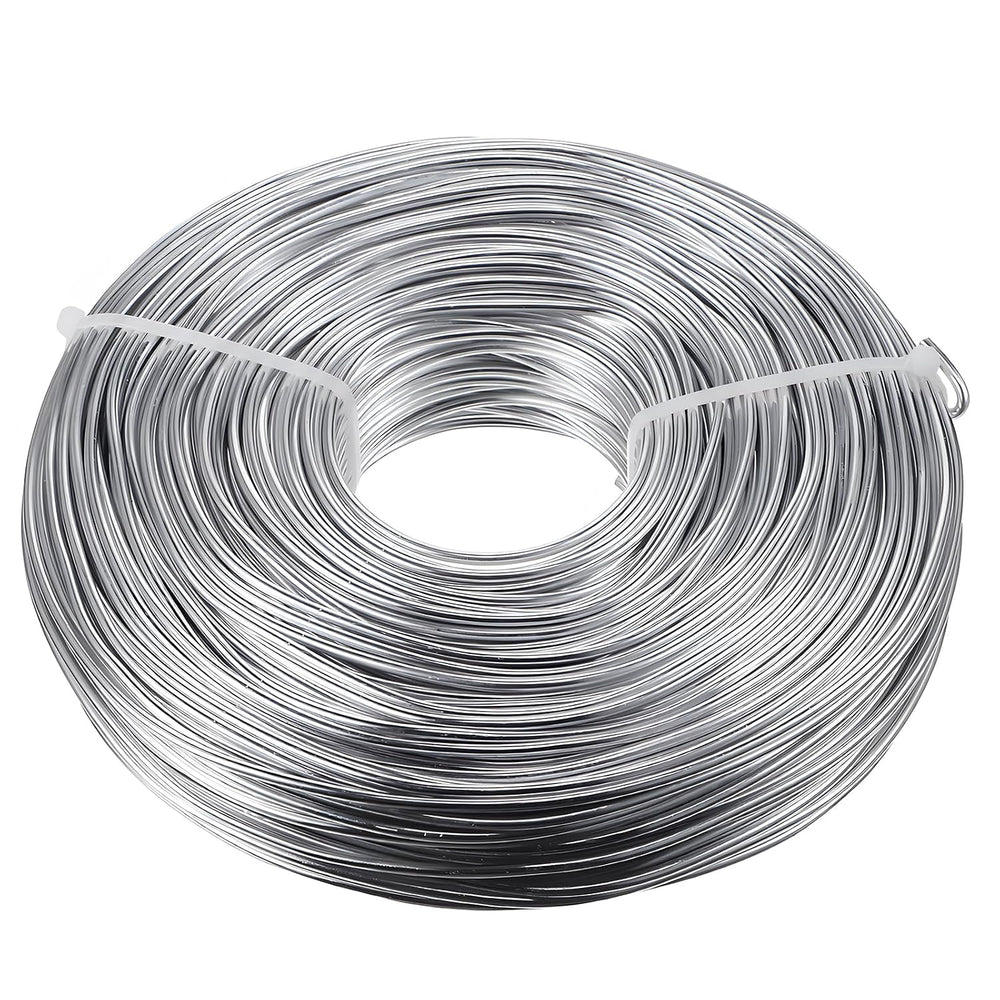 TecUnite 1 Roll Aluminum Wire for Jewelry Making, 100 M X 3 mm, Silver