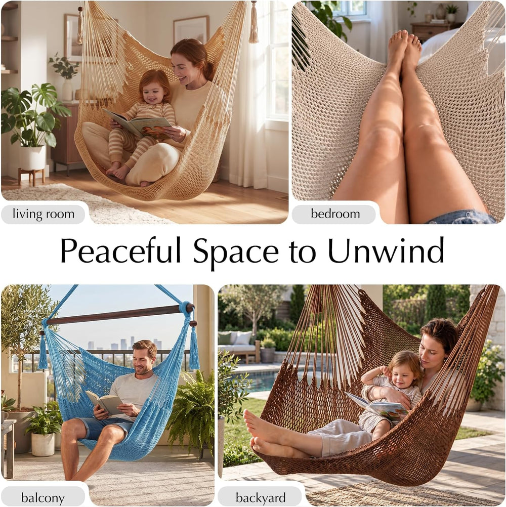 Caribbean Hammock Chair, Hanging Swing Tree Chair