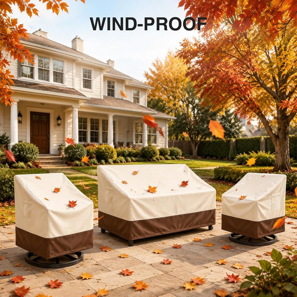 Heavy Duty Outdoor Chair Covers Waterproof-2 Pack Patio Chair Covers for Ourd...