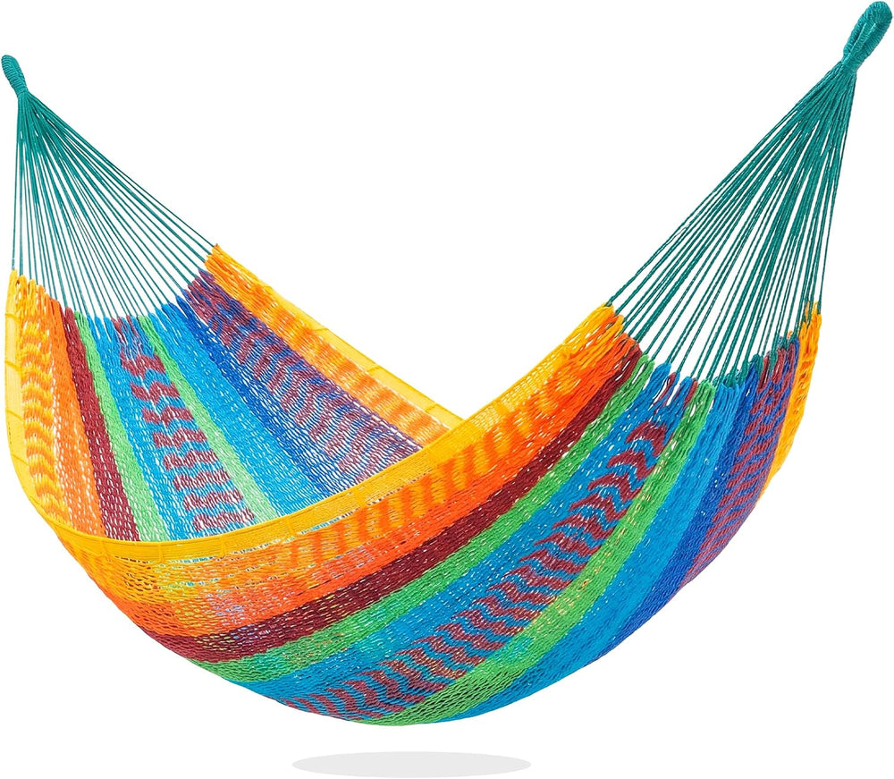 Handwoven Rope Mayan Hammock for Outside, 600 lbs Capacity
