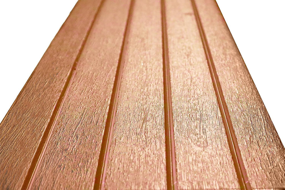 Bench, Redwood Top with Warm Grey Sides, 2 Pack - Proudly Made in The USA, Cl...