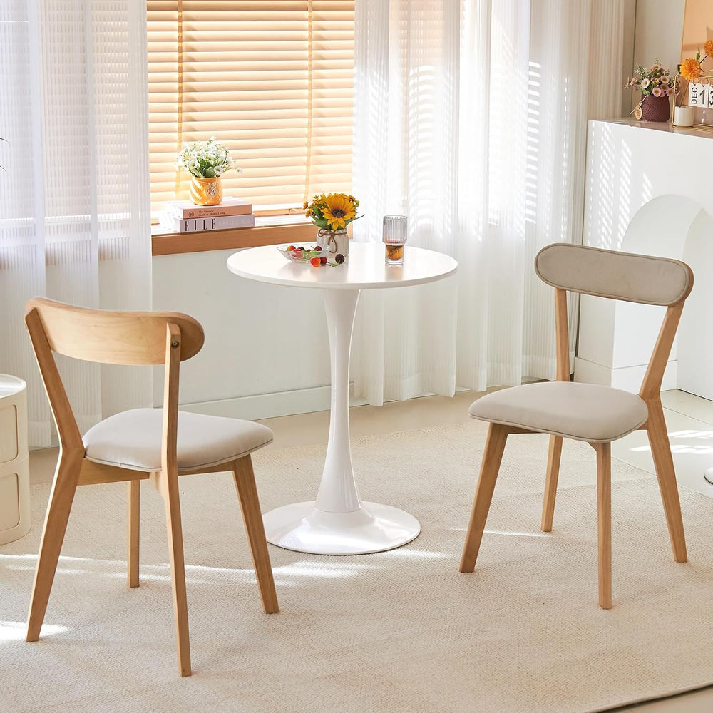 Round Dining Table, 24" Tulip Table (White)