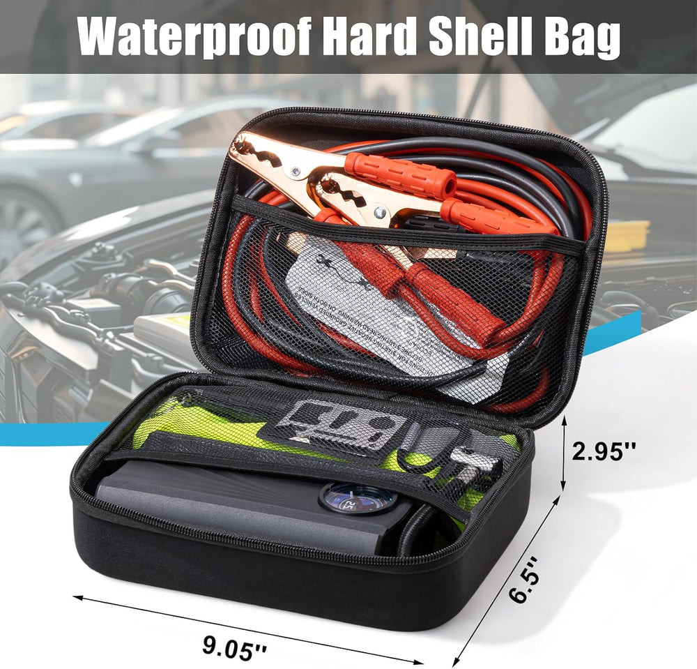 Car Roadside Emergency Kit, Portable Auto Air Compressor Tire Inflator, Jumpe...