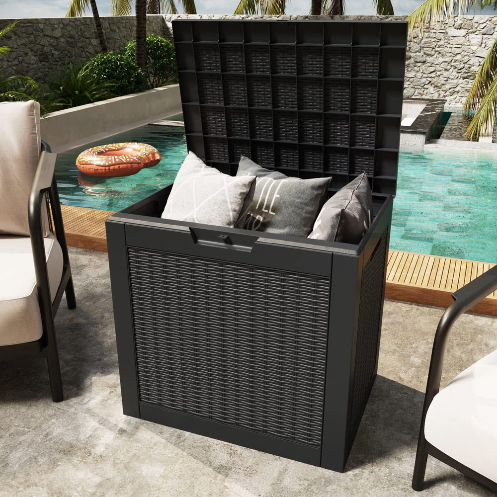 Greesum 5 Cu.ft Resin Storaged Shed Large Outdoor Storage for Patio Furniture...