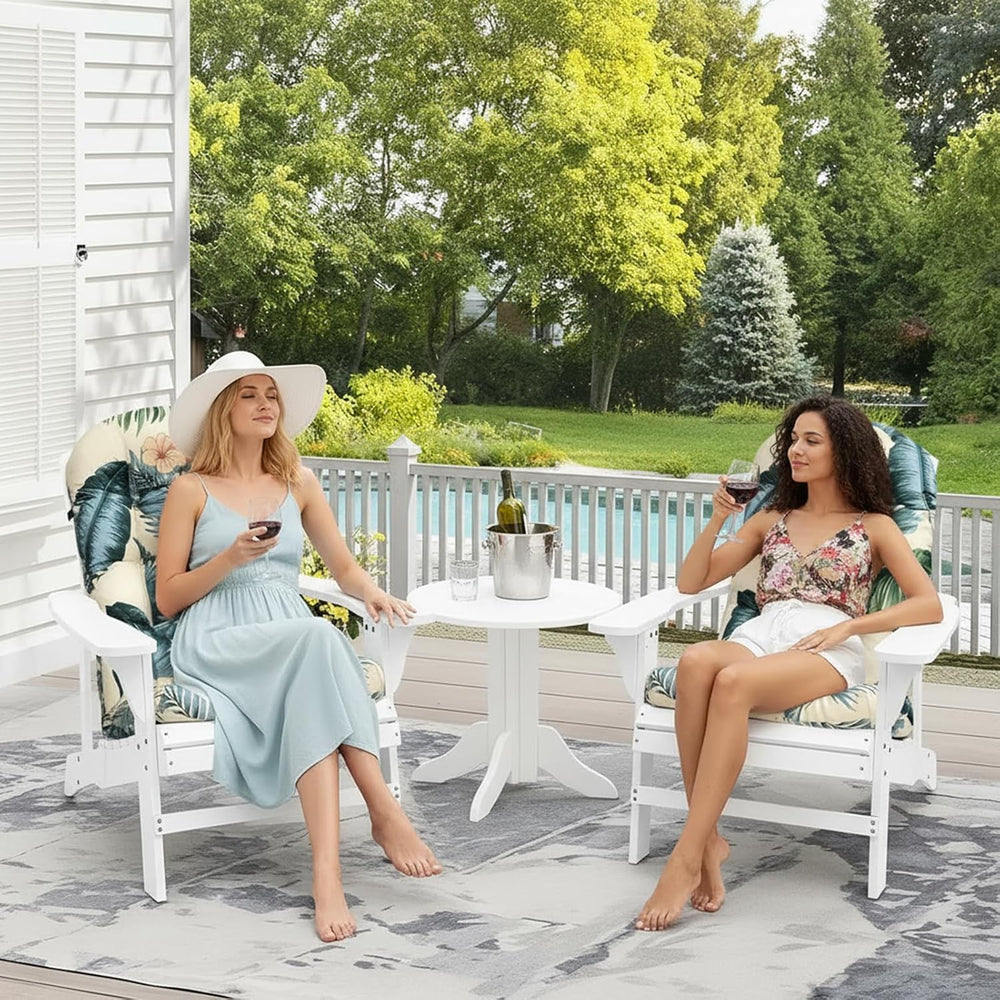 Outdoor Adirondack Chair Cushions Set of 2,Printing Rocking Chair Cushion