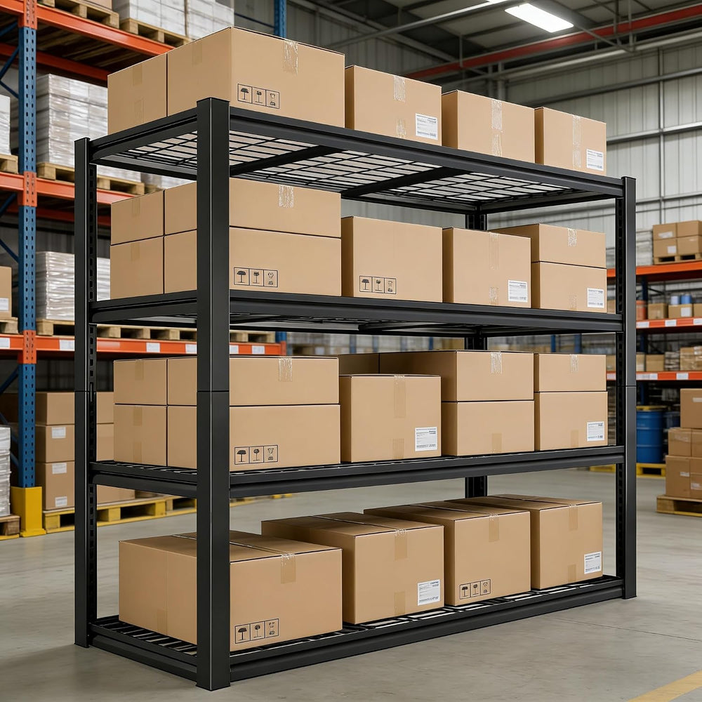 40''W Garage Storage Shelves, Heavy Duty Metal Shelving, 2240LBS