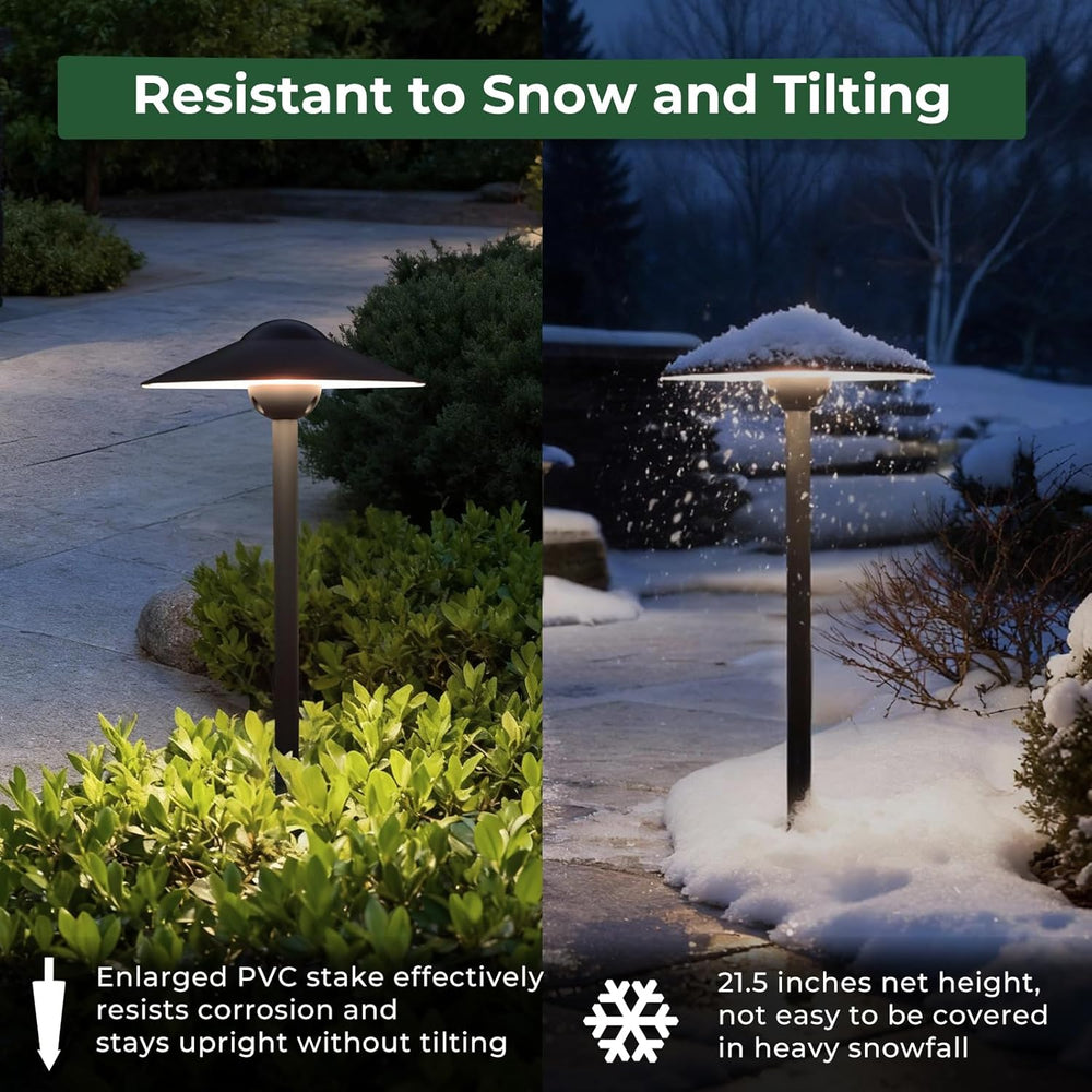 Low Voltage Pathway Lights (8.5'' Shade, 21.5'' Tall),12V Out...