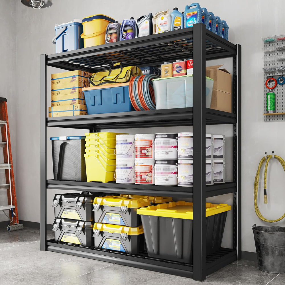REIBII 40" W Garage Shelving with Double-Layer Frame for Homeowners and DIY