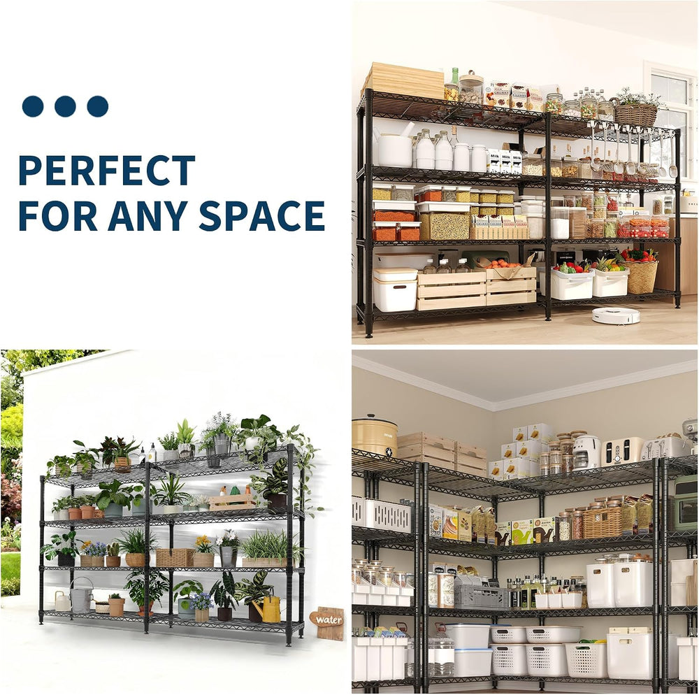 Takywep 60" w Wire Shelving 1060LBS Heavy Duty Metal Rack