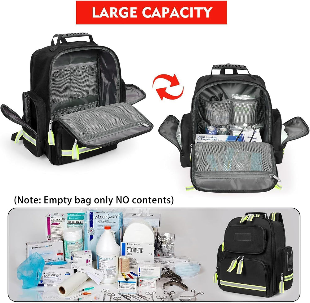 Gatycallaty First Aid Backpack Emergency Medical Backpacks Empty Waterproof S...