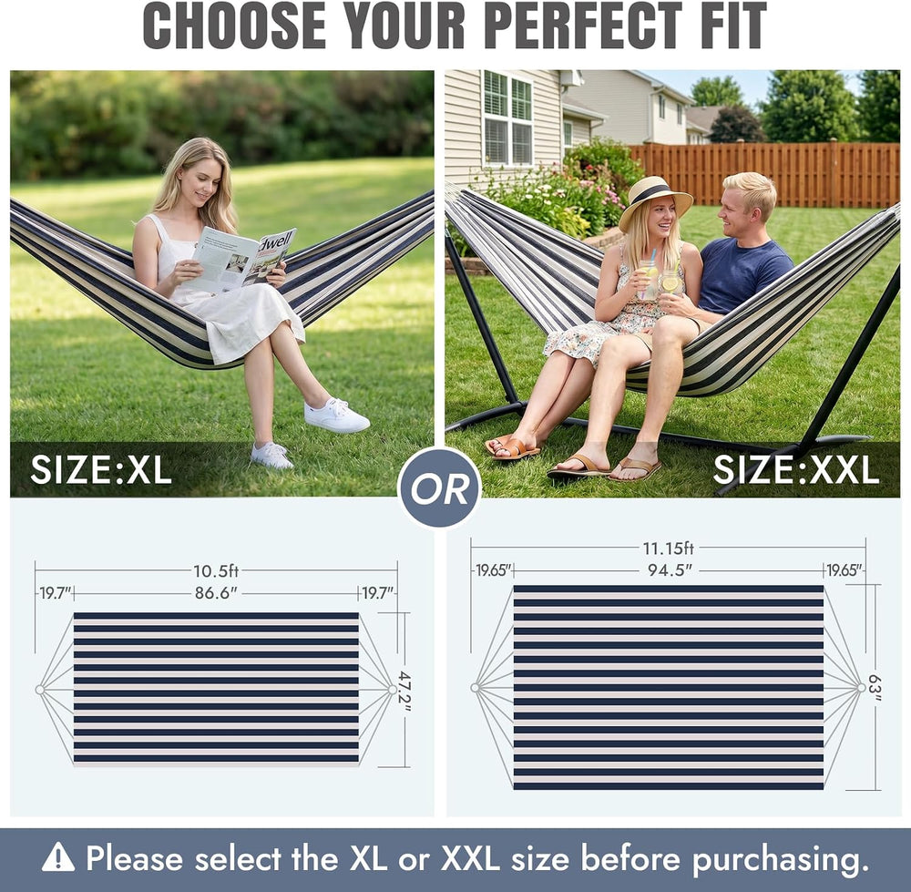 INNO STAGE Double Hammock with Tree Straps, Extra Large 2 Persons Hammock
