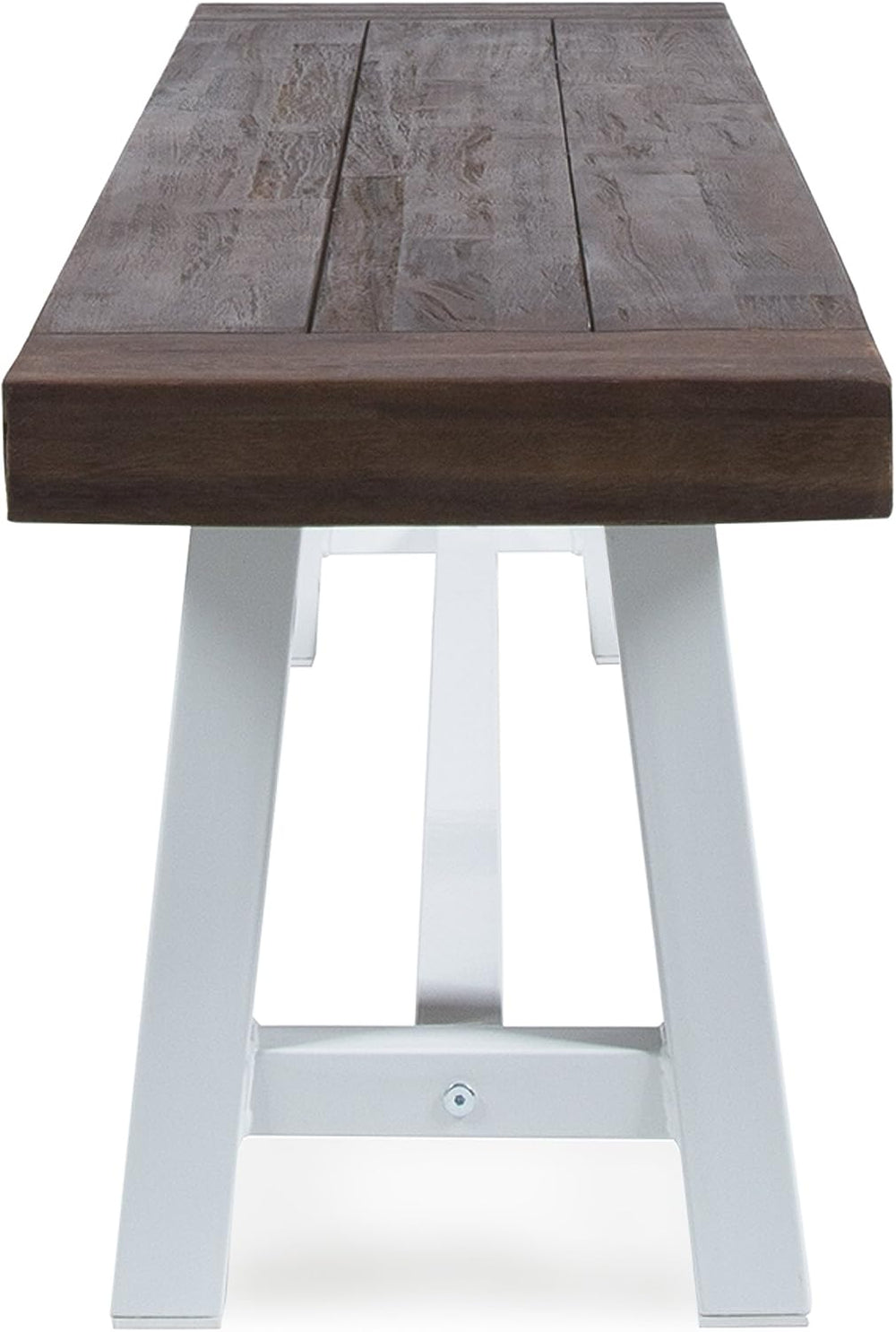 Christopher Knight Home Carlisle Outdoor Acacia Wood Dining Bench with Metal ...