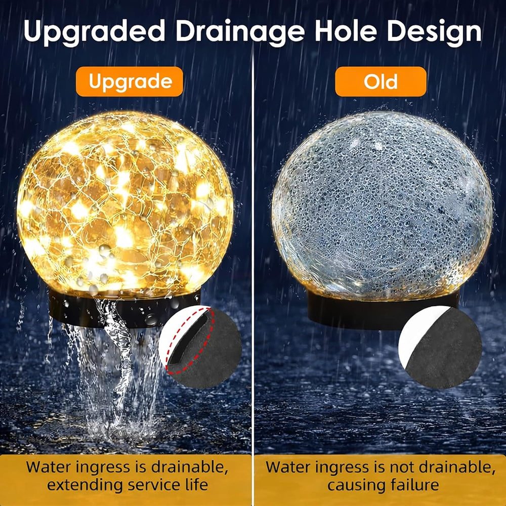 SyouHome 12 Pack 3.9" Solar Garden Lights Outdoor Waterproof, Warm White
