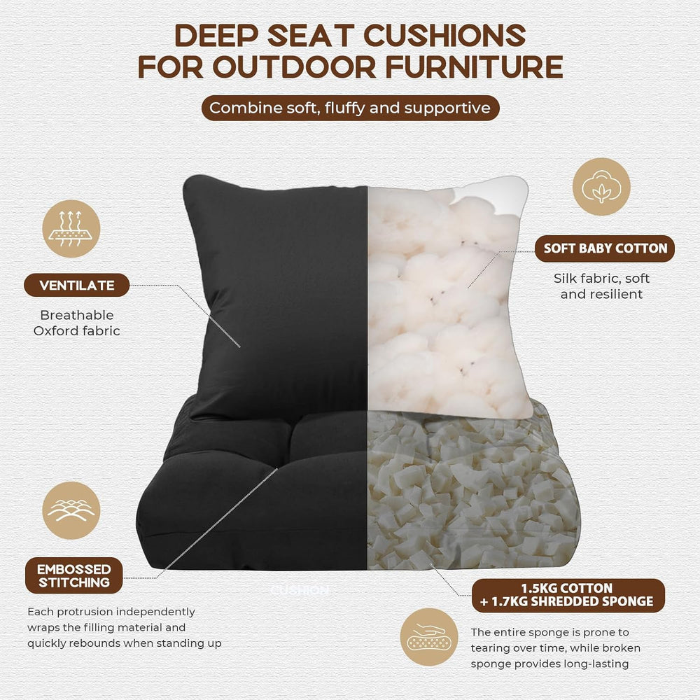 20x20 Outdoor Seat Cushions Set of 2
