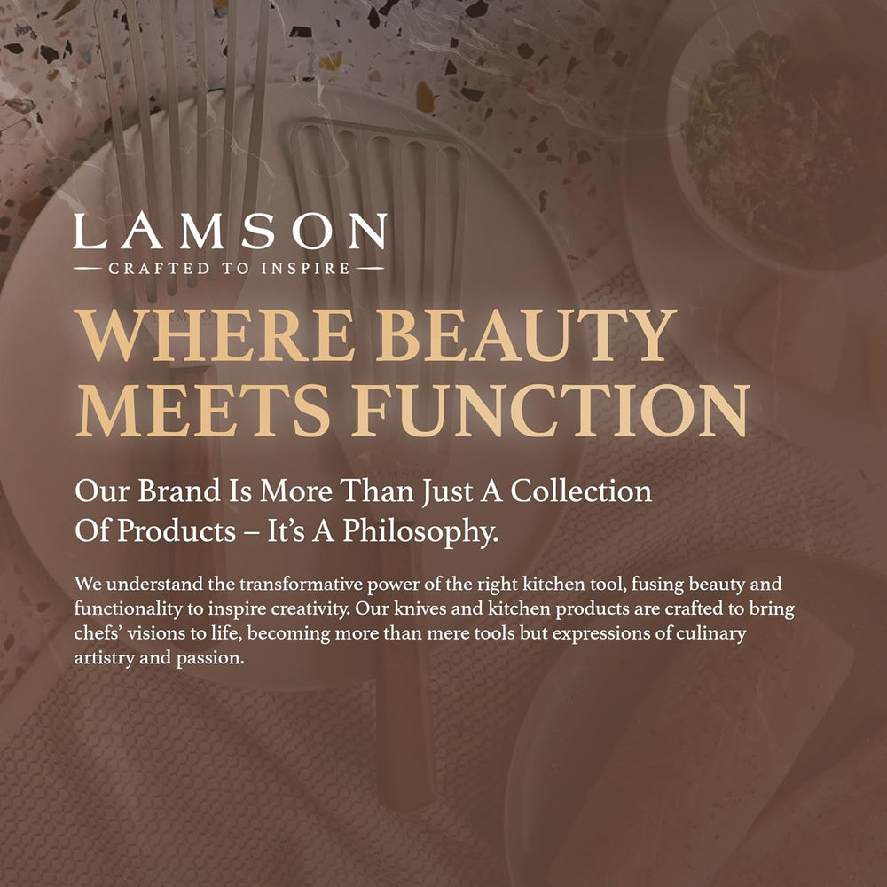 Lamson Slotted Fish Spatula – Flexible Stainless Steel Turner with Walnut Han...