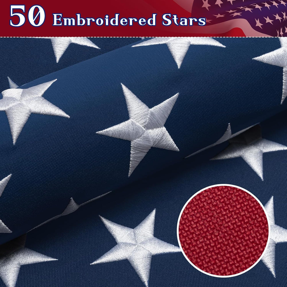 GYaozii 4x6Ft American Flags for Outside, Heavy Duty Spun US Flag TearProof