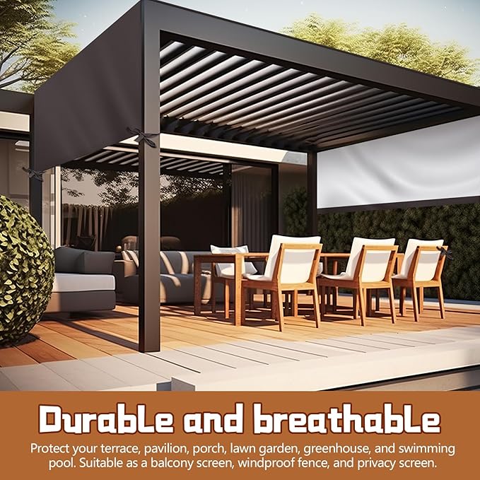 Universal Pergola Replacement Canopy Outdoor Canopy Shade Cover Waterproof Sh...
