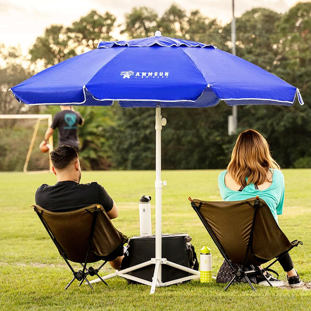 AMMSUN Shade Umbrella, Premium Portable Umbrella with Stand, 6.5ft Lightweigh...