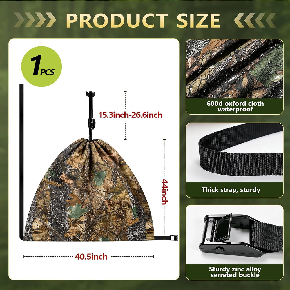 Portable Hunting Seat, Adustable Hammock Hunting Chair for Ground Hunts