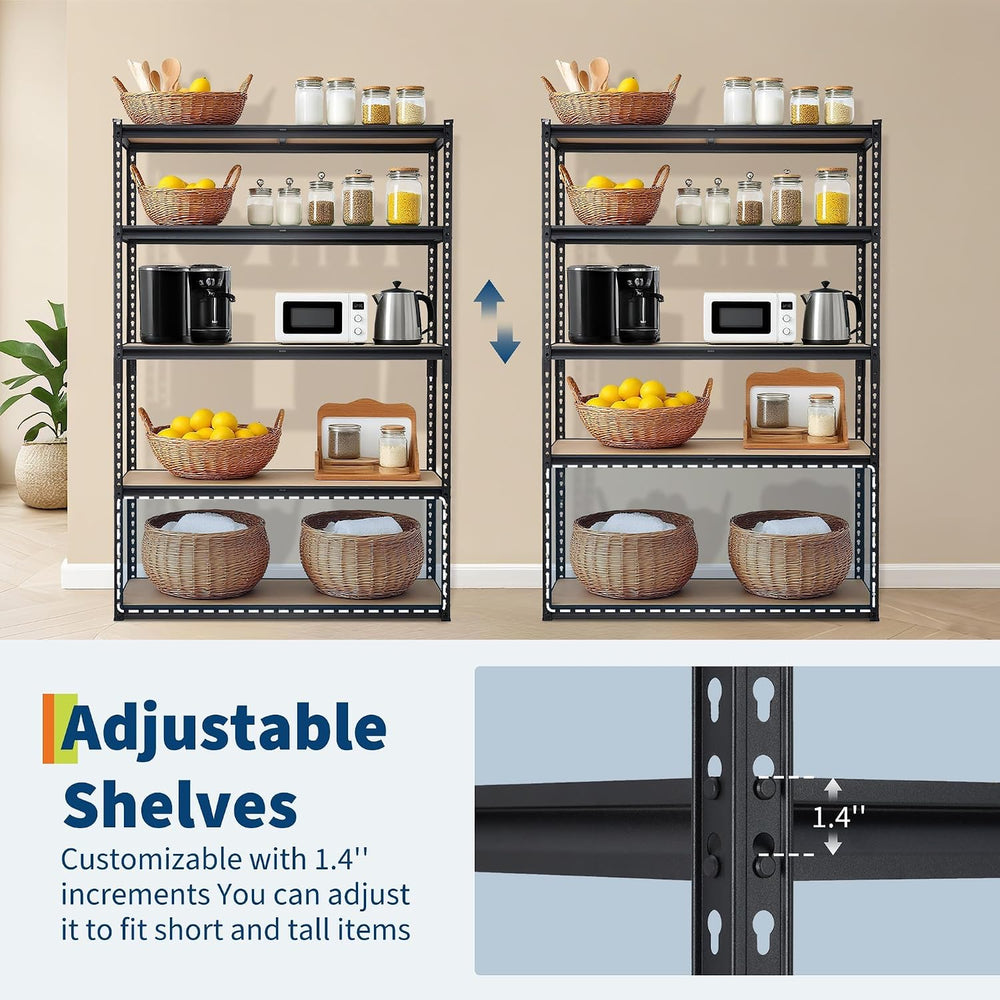 GarveeTech Heavy Duty Garage Shelving Unit, 30 in L x 12 in D x 60 in H Adjus...