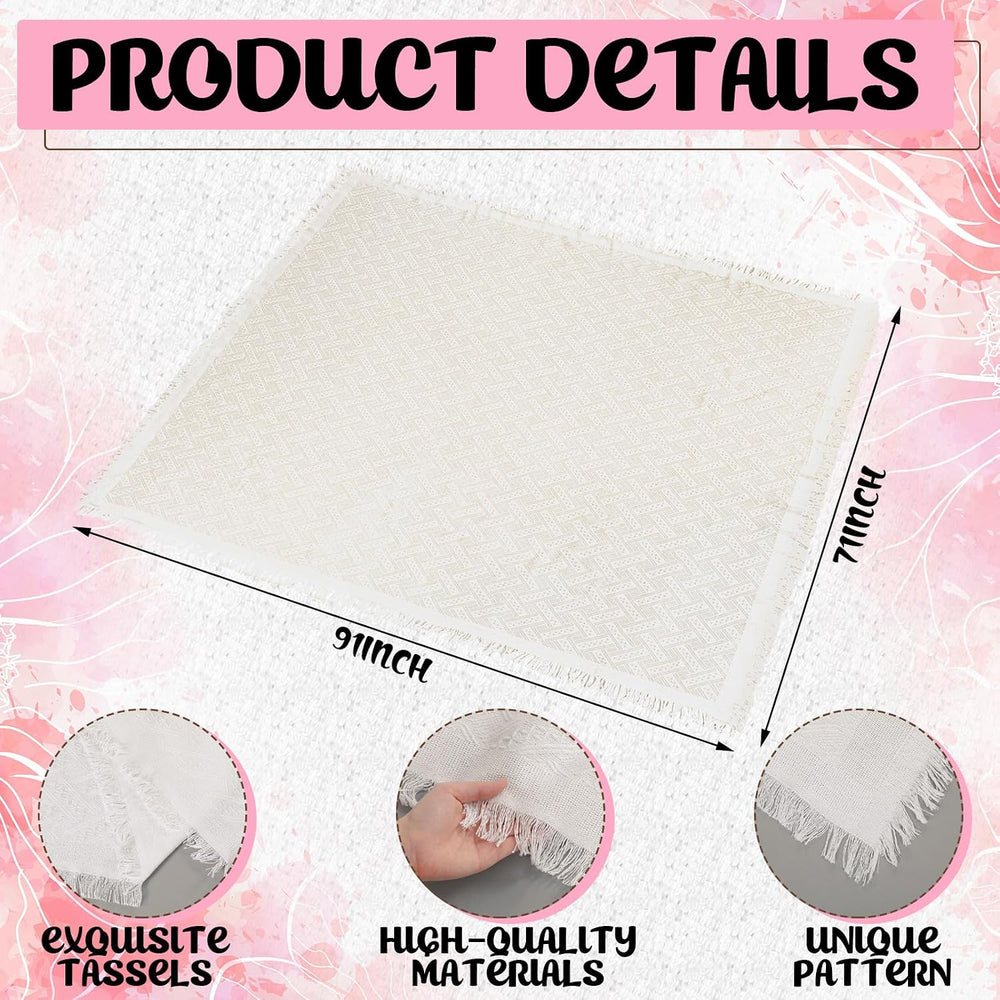 28 Pack Extra Large Pink Picnic Blanket Kit 91x71'' Outdoor Boho Pink...