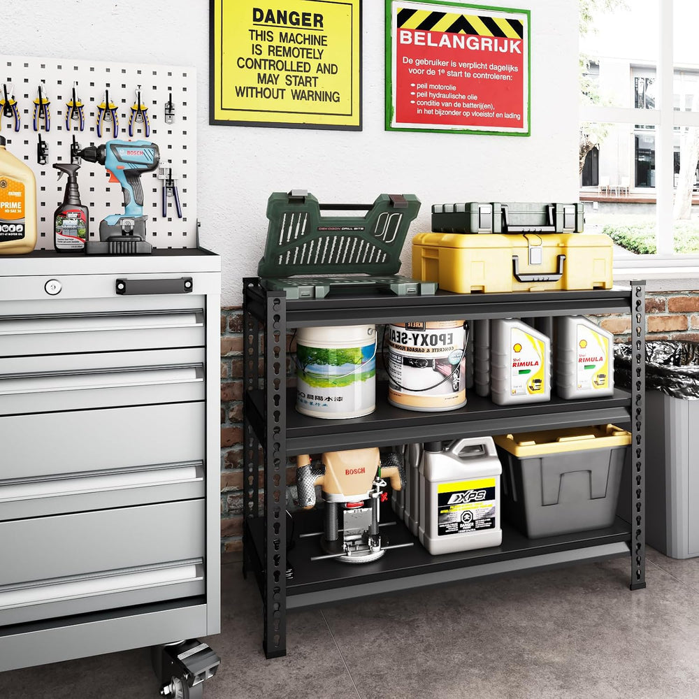 3-Tier Garage Shelving Heavy Duty,40”W x 18”D x 36”H Metal Shelving Unit,1320...