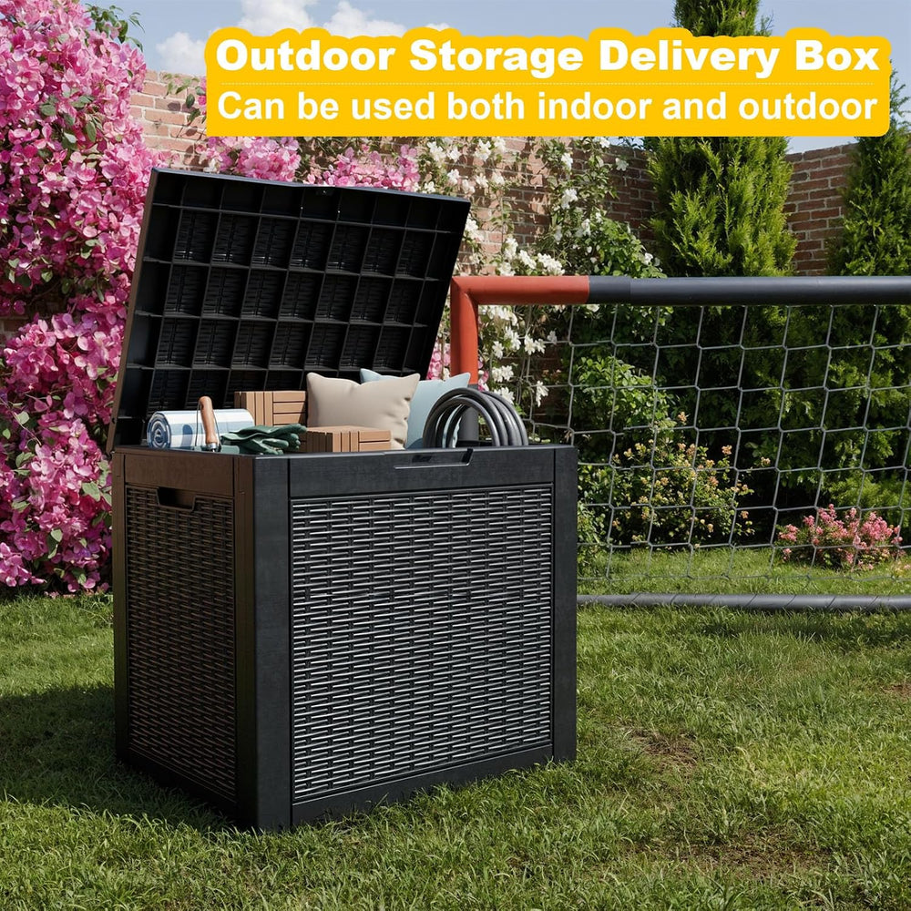 Deck Box Large Outdoor Storage for Patio Furniture, Outdoor Cushions, Garden ...