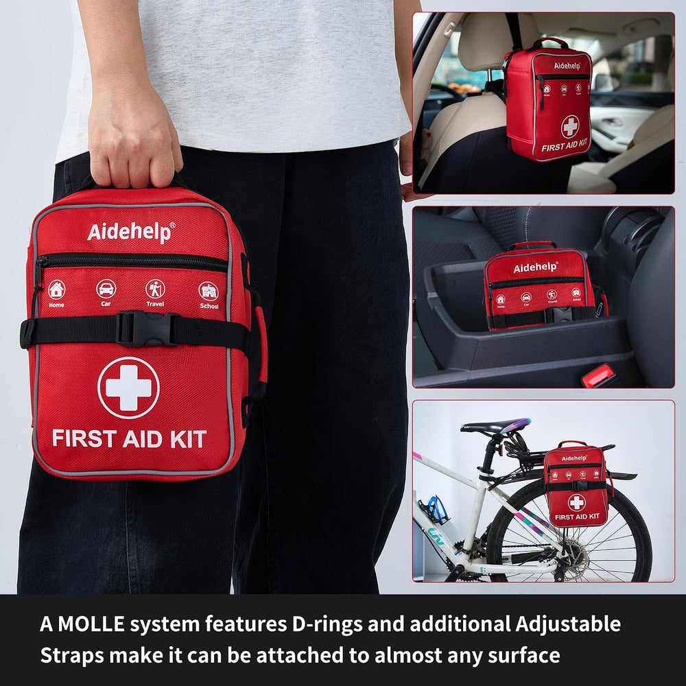 520 Pieces Premium First Aid Kit - Large Emergency Medical Kit for Survival, ...