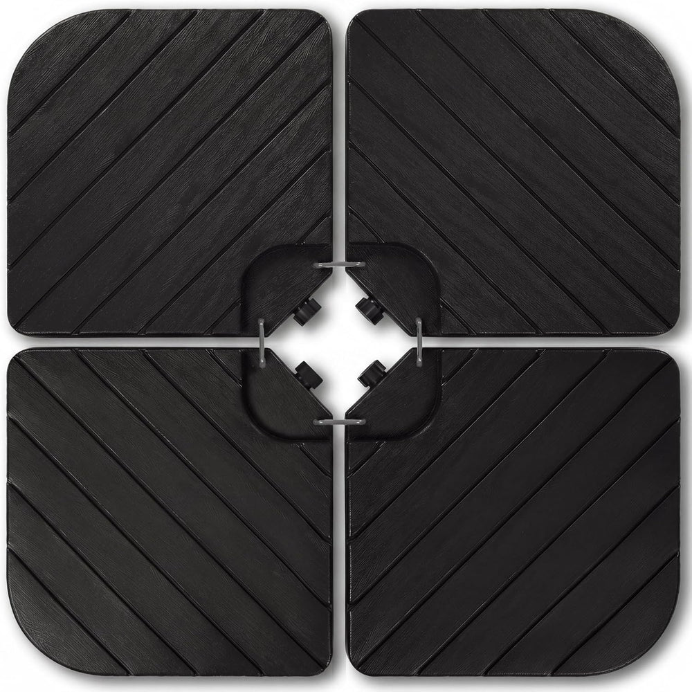 Best Choice Products 4-Piece Cantilever Offset Patio Umbrella Base Weight Set...