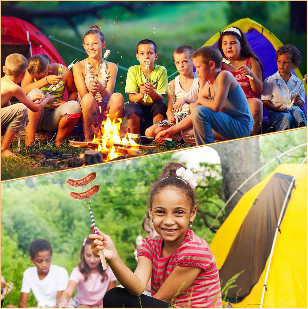 Eccliy 36 Pcs Roasting Sticks Campfire Smores Skewers for Fire 32 Inch Long E...