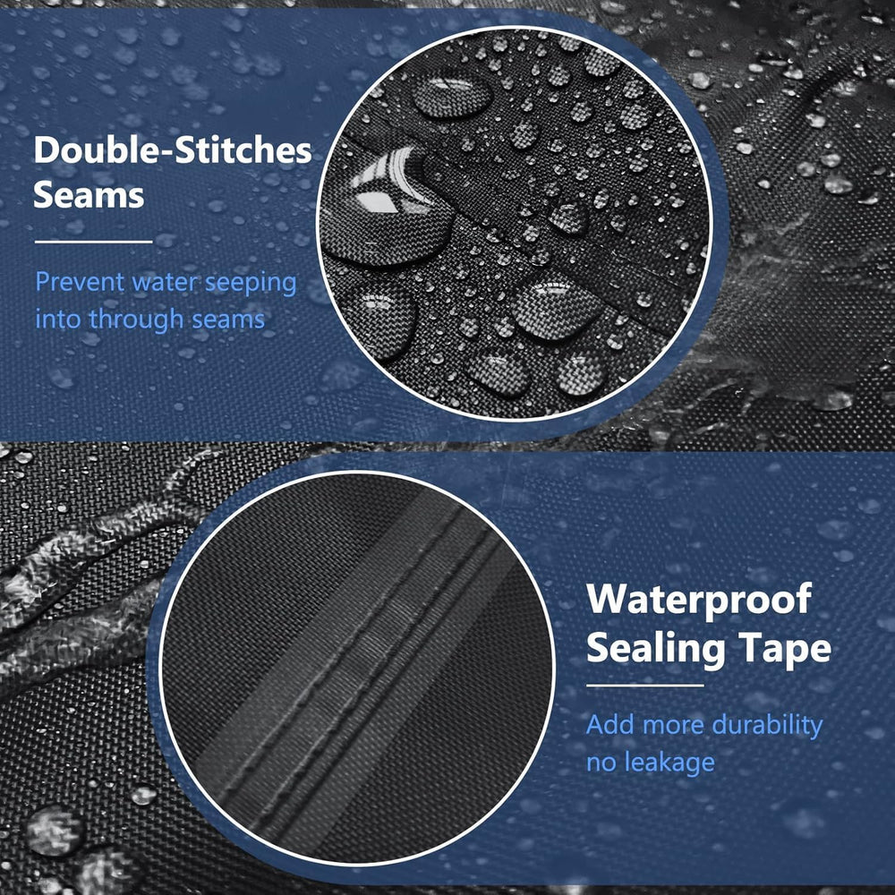 STARTWO Patio Furniture Cover 4 Piece Set, Black 600D, X-Large