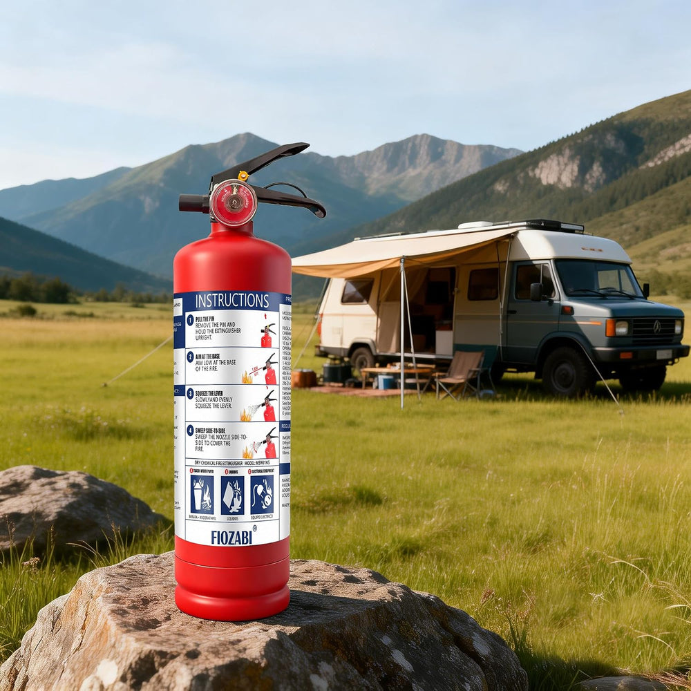 ABC Fire Extinguisher for Home & Vehicle - 2.5 lb 1-A:10-B:C Rated, Dry C...