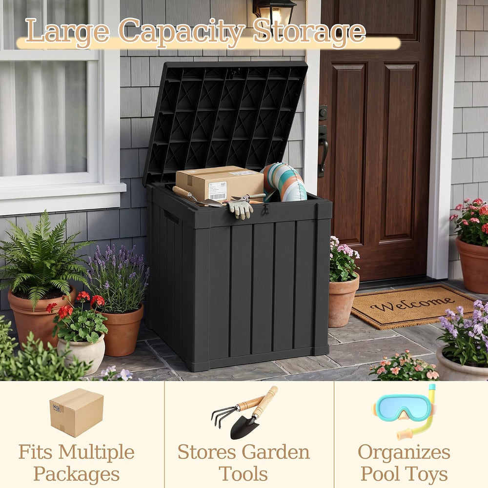 Outdoor Storage Box, 70 Gallon Waterproof Package Delivery Boxes