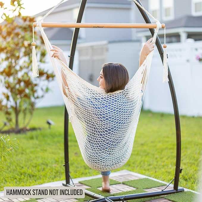 JoyView Hammock Chair with Spreader Bar Caribbean Hammock Swing Chair 300 LBS...