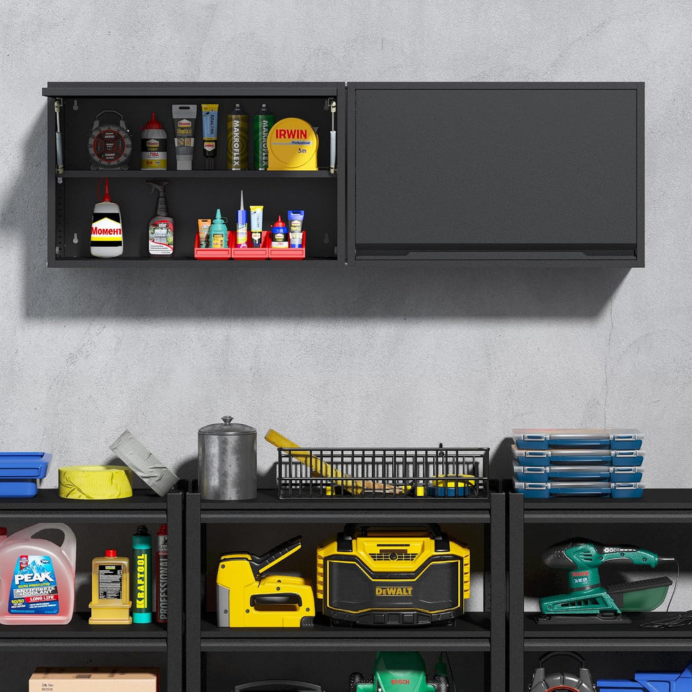 Coolsun Garage Wall Cabinet with Up-Flip Door, 19.7" H Metal Wall Cabinet