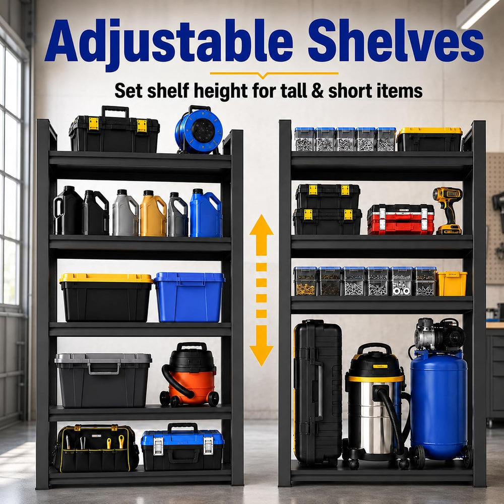 SAWJEC 78" H x 48" W x 18" D Tall Garage Storage Shelves Heavy...