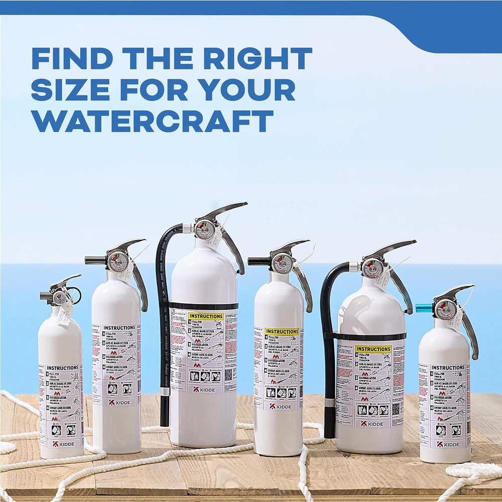 Kidde Mariner PWC Fire Extinguisher for Jet Skis, 5-B:C, KD57W-5BC